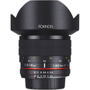 Rokinon 14mm f/2.8 IF ED UMC Lens For Nikon with AE Chip