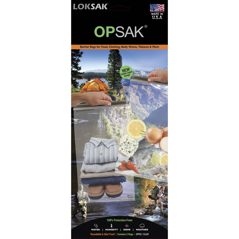LOKSAK OPSAK Waterproof Bags - 12 x 20" (2-Pack)
