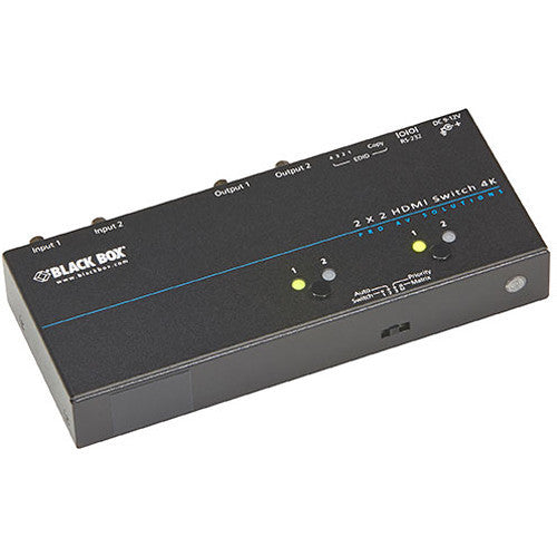 Black Box 4K HDMI Matrix Switch (2 x 2)