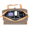 Barber Shop Medium Messenger Bob Cut Borsa Camera Bag (Canvas & Leather, Sand)