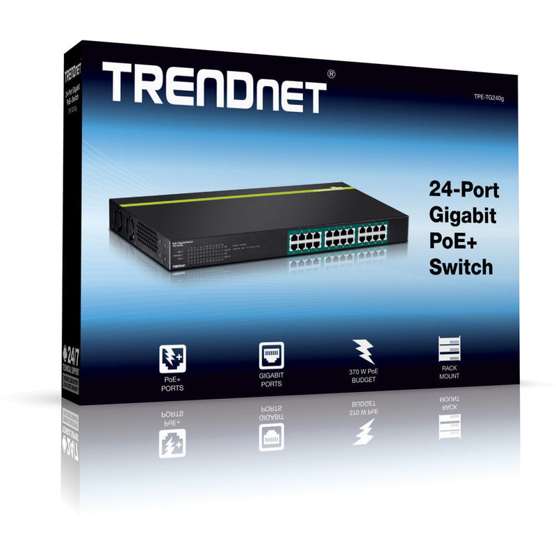 TRENDnet TPE-TG240G 24-Port Gigabit PoE+ Switch