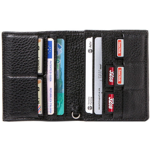 Barber Shop Pixie Leather Memory & Credit Card Organizer (Black)