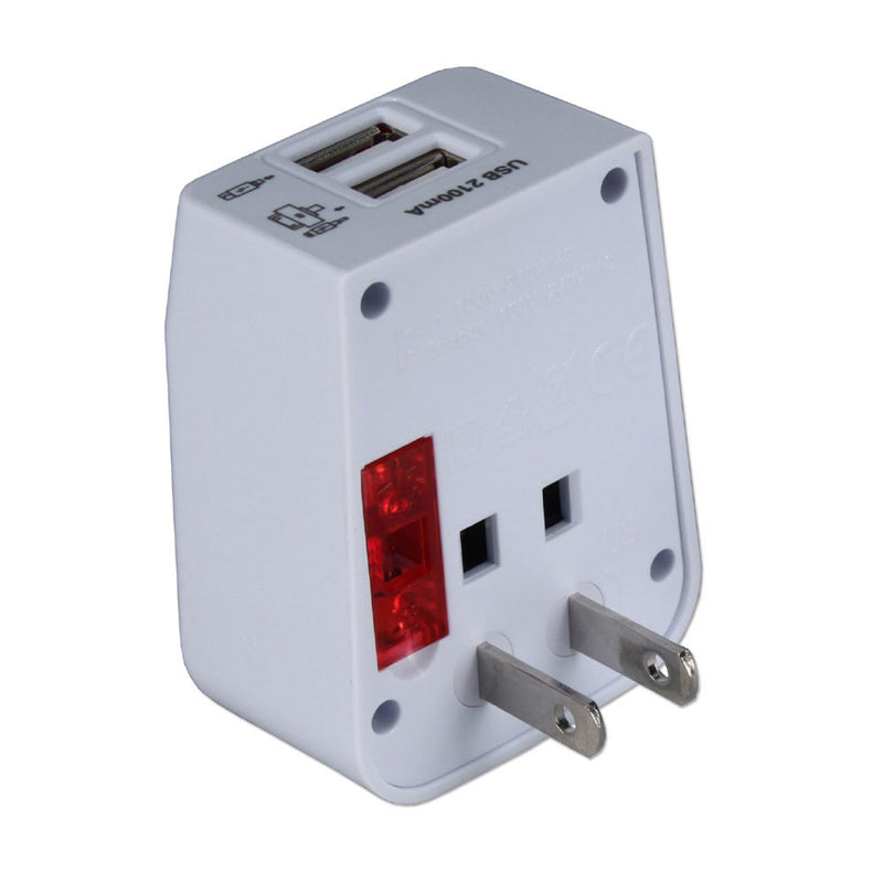 QVS Premium World Power Travel Adapter Kit (White)