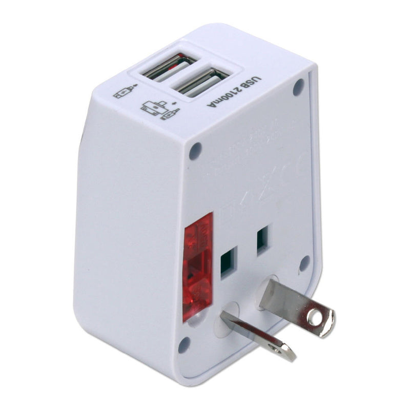 QVS Premium World Power Travel Adapter Kit (White)