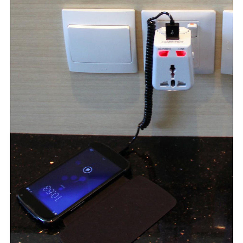 QVS Premium World Power Travel Adapter Kit (White)