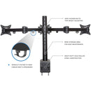 Mount-It! Triple-Arm Articulating Computer Monitor Desk Mount