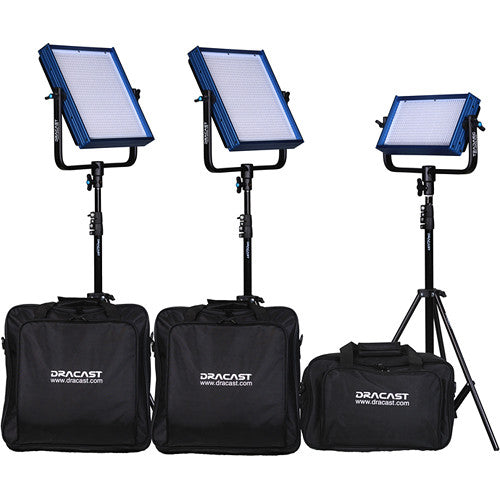 Dracast ENG Bi-Color 4-Light Kit with Sony V-Mount Battery Plates