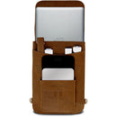 MacCase Premium Leather Flight Jacket with Backpack Straps for MacBook Pro 15" (Vintage)