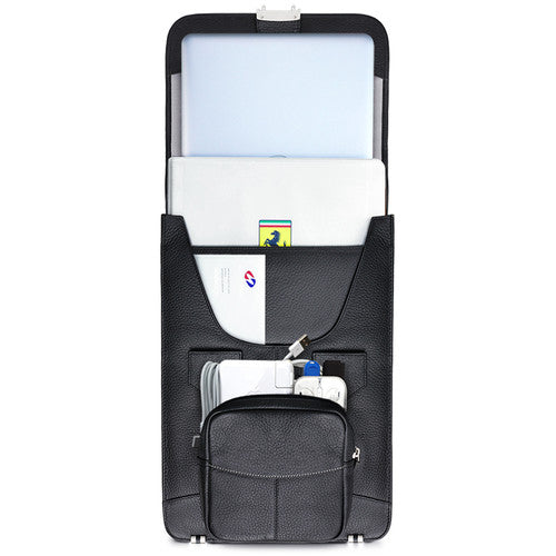 MacCase Premium Leather Briefcase (Black)