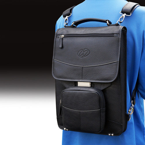 MacCase Premium Leather Briefcase (Black)