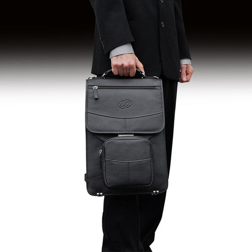MacCase Premium Leather Briefcase (Black)
