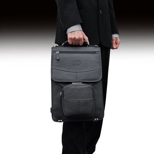 MacCase Premium Leather Briefcase (Black)