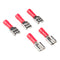 SparkFun Quick Disconnects - Female 1/4" (Pack of 5)