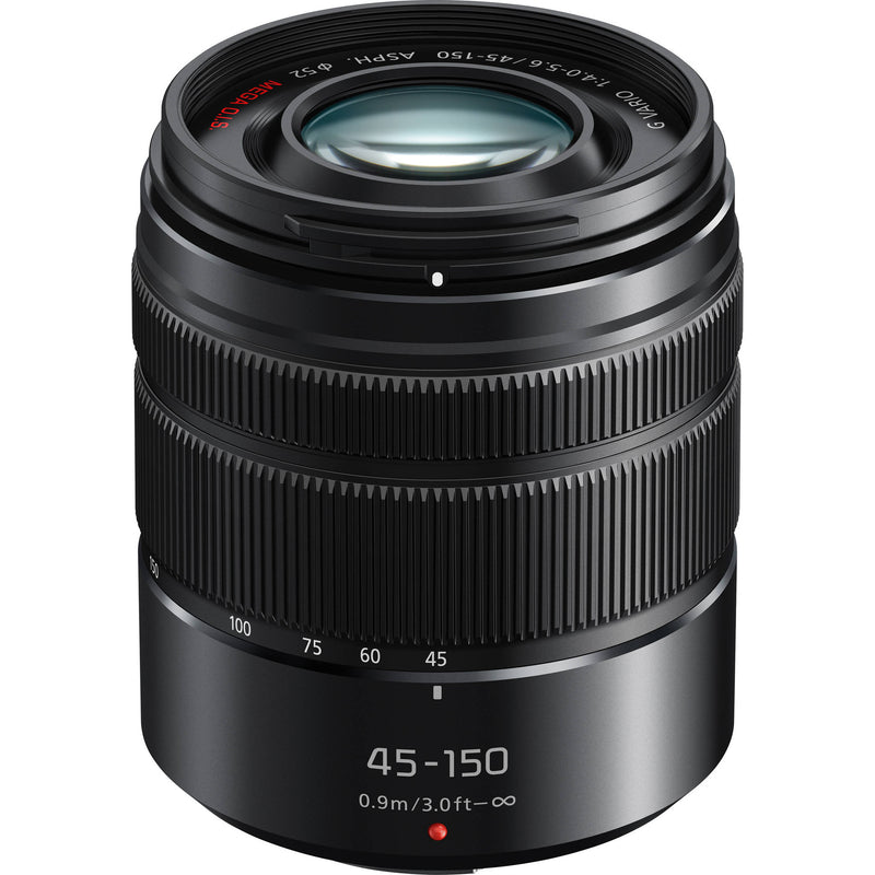Panasonic Lumix G Vario 45-150mm f/4-5.6 ASPH. MEGA O.I.S. Lens (Matte Black)
