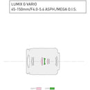 Panasonic Lumix G Vario 45-150mm f/4-5.6 ASPH. MEGA O.I.S. Lens (Matte Black)