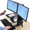 Ergotron WorkFit-S Dual Monitor with Worksurface+ (Black)