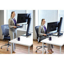 Ergotron WorkFit-S Dual Monitor with Worksurface+ (Black)