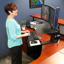 Ergotron WorkFit-S Dual Monitor with Worksurface+ (Black)