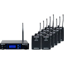 VocoPro SilentPA 16-Channel UHF Wireless Audio Broadcast System (Stationary Transmitter & 10 Bodypack Receivers)