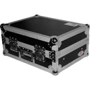 ProX XS-19MIX8U 19" Slanted Rack Mount Mixer Case (8 RU, Silver on Black)