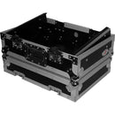 ProX XS-19MIX8U 19" Slanted Rack Mount Mixer Case (8 RU, Silver on Black)