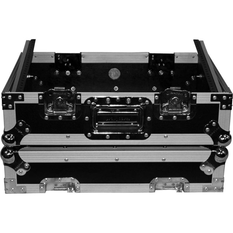 ProX XS-19MIX8U 19" Slanted Rack Mount Mixer Case (8 RU, Silver on Black)