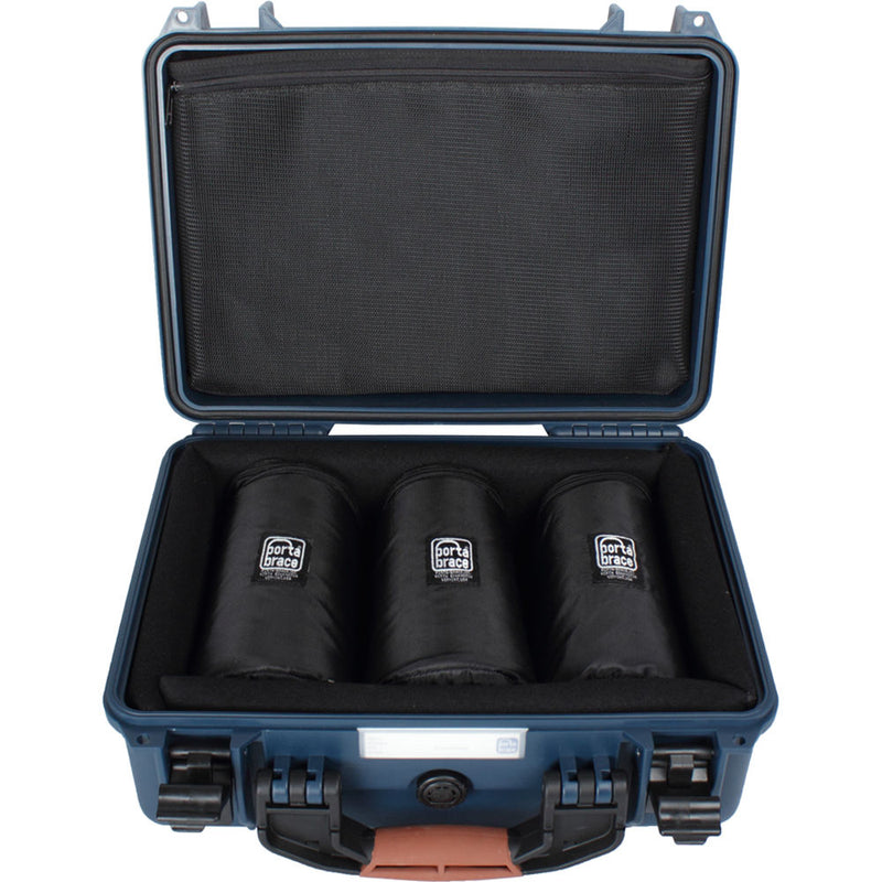 Porta Brace Hard Case with Three 7" Lens Cups (Platinum)