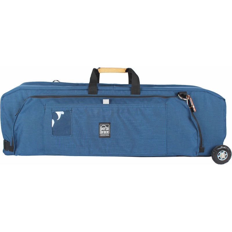 Porta Brace Wheeled C-Stand Carrying Case with CS-B9 Accessory Pouch and SAN-2B Sand Bag for Up to 37" C-Stand (Signature Blue)