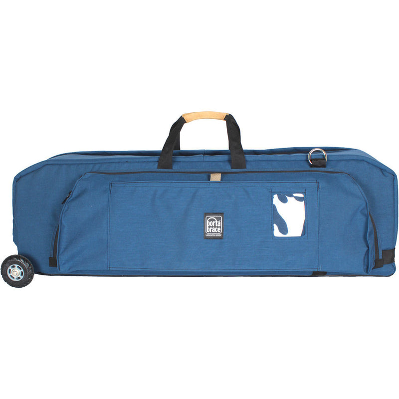 Porta Brace Wheeled C-Stand Carrying Case with CS-B9 Accessory Pouch and SAN-2B Sand Bag for Up to 37" C-Stand (Signature Blue)