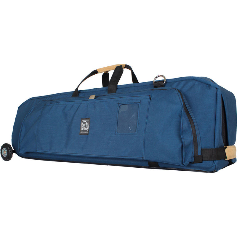 Porta Brace Wheeled C-Stand Carrying Case with CS-B9 Accessory Pouch and SAN-2B Sand Bag for Up to 37" C-Stand (Signature Blue)