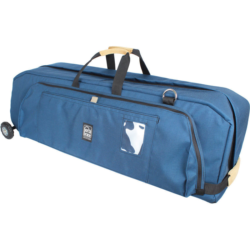 Porta Brace Wheeled C-Stand Carrying Case with CS-B9 Accessory Pouch and SAN-2B Sand Bag for Up to 37" C-Stand (Signature Blue)