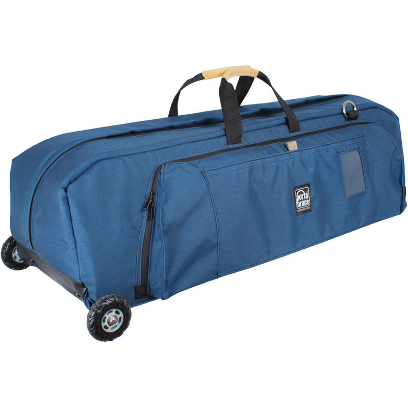 Porta Brace Wheeled C-Stand Carrying Case with CS-B9 Accessory Pouch and SAN-2B Sand Bag for Up to 37" C-Stand (Signature Blue)