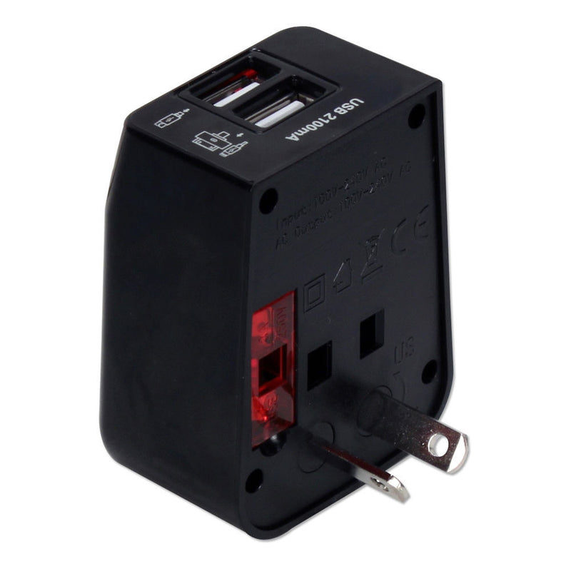 QVS Premium World Power Travel Adapter Kit (Black)
