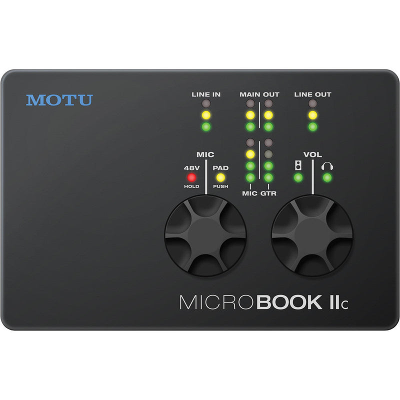 MOTU MicroBook IIc - USB 2.0 Audio Interface for Personal Recording