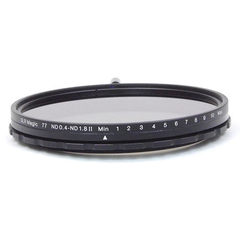 SLR Magic 77mm Self-Locking Variable Neutral Density 0.4 to 1.8 and 86mm Solid Neutral Density 1.2 Image Enhancer Filter Kit