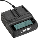 Watson Duo LCD Charger with Two NP-FZ100 Battery Plates