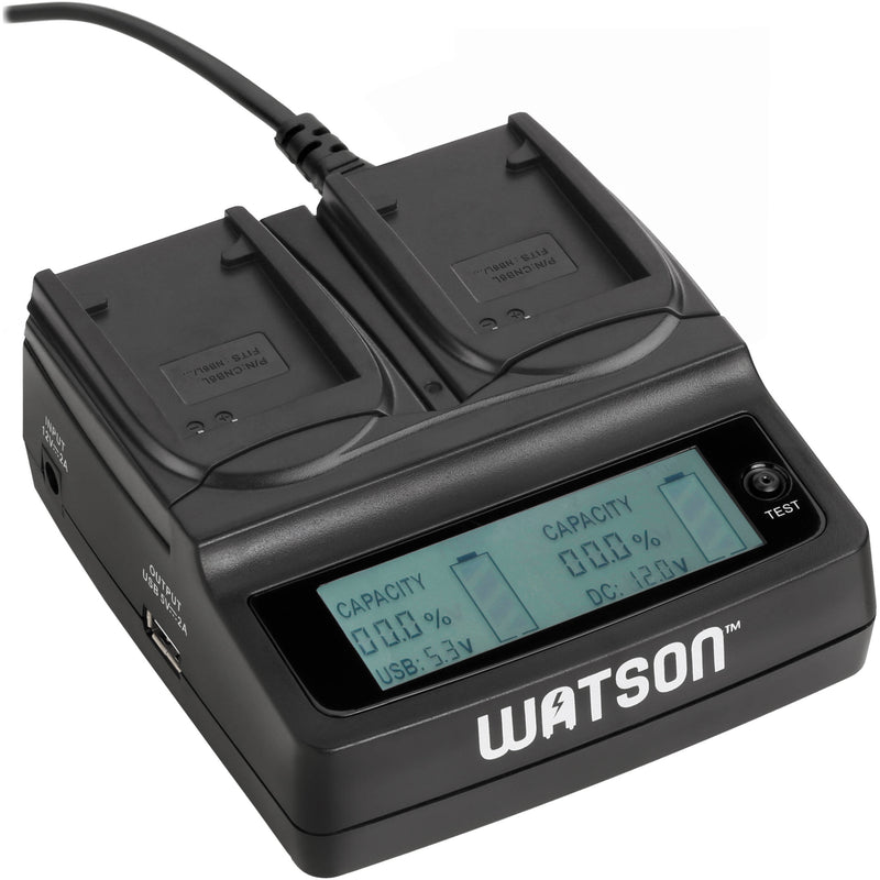 Watson Duo LCD Charger with Two NP-FZ100 Battery Plates