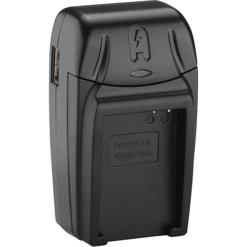 Watson Compact AC/DC Charger Kit with Battery Adapter Plate for NB-12L