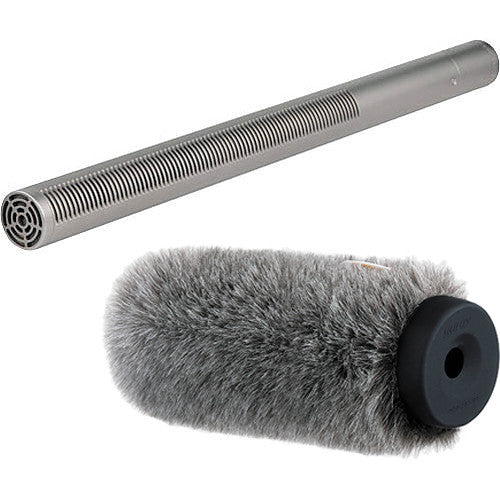 Rode NTG3 RF-Bias Shotgun Microphone and Auray Fur Windshield Kit (Silver)