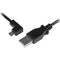 StarTech Left-Angle Micro-USB to USB Charge & Sync Cable (3')