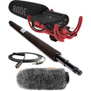 Rode VideoMic & Micro Boompole Kit with Custom Windbuster