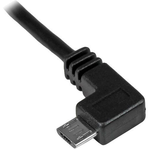 StarTech Left-Angle Micro-USB to USB Charge & Sync Cable (3')