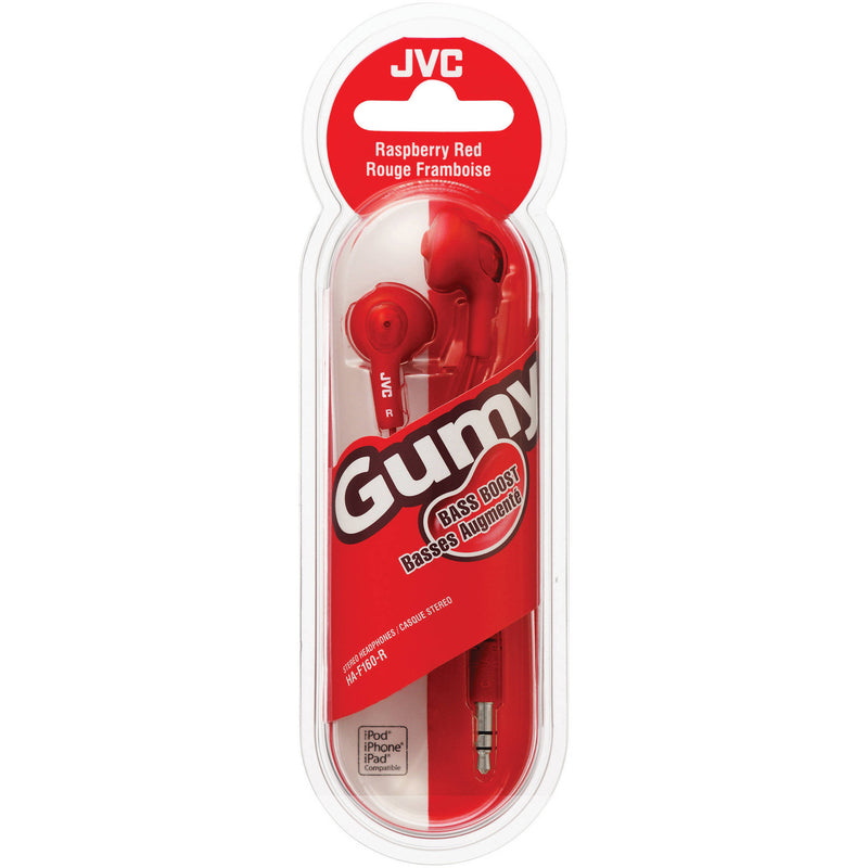 JVC HA-F160 Gumy Earbuds (Red)