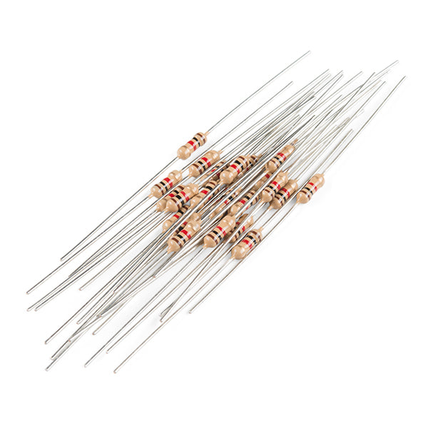 SparkFun Resistor 1K Ohm 1/4 Watt PTH - 20 pack (Thick Leads)