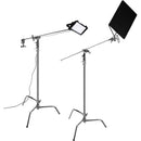 Impact C-Stand with Sliding Leg Kit (Chrome-plated, 11')