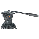 CAME-TV 18T PRO Carbon Fiber 100mm Fluid Head Tripod