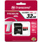 Transcend 32GB Premium 400x microSDHC UHS-I Memory Card with SD Adapter