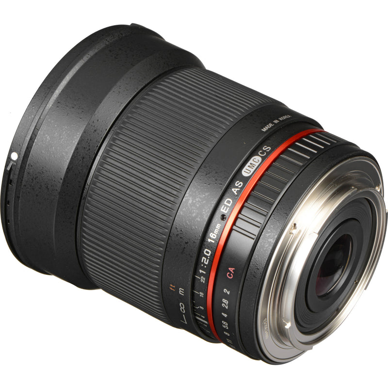 Rokinon 16mm f/2.0 ED AS UMC CS Lens for Canon EF-S Mount