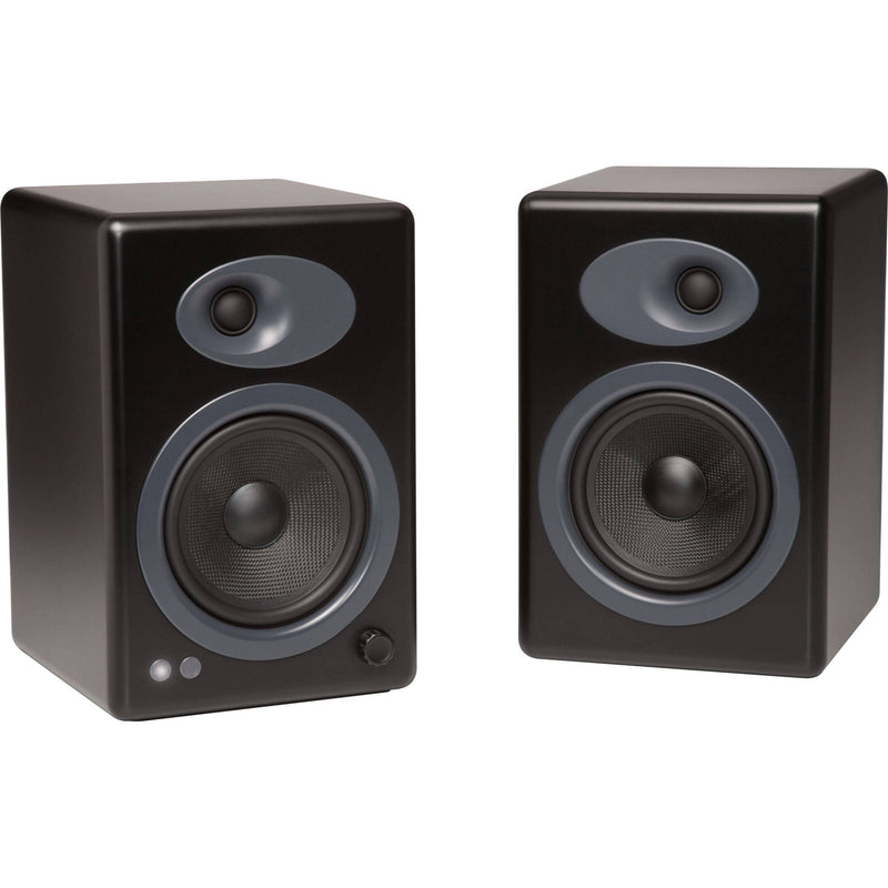 Audioengine A5+ 2-Way Bookshelf Speakers (Satin Black, Pair)