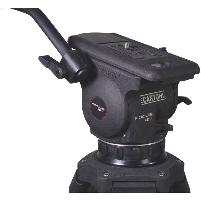 Cartoni Focus 12 Fluid Head with Stabilo Tripod Legs (100mm)